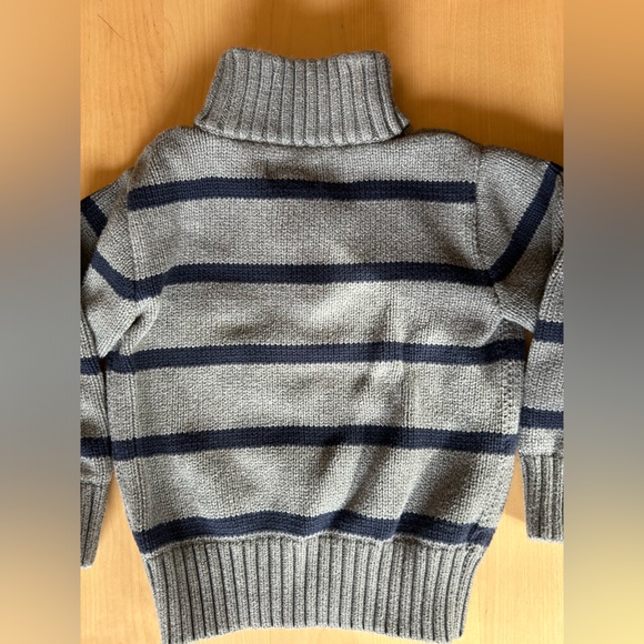 Polo Ralph Lauren 3T Sweater Gray and Navy - Picture 3 of 3